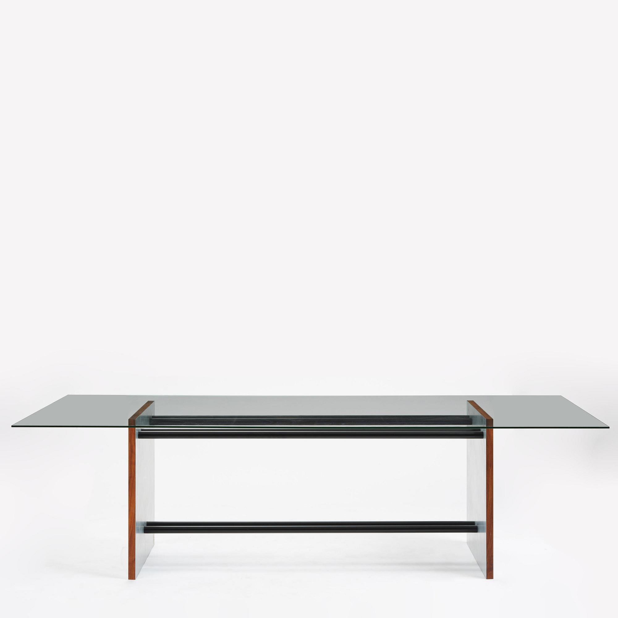 Per Söderberg, bord, "PS Bespoke Rectangular Glass Table", No Early Birds, Stockholm, 2020.