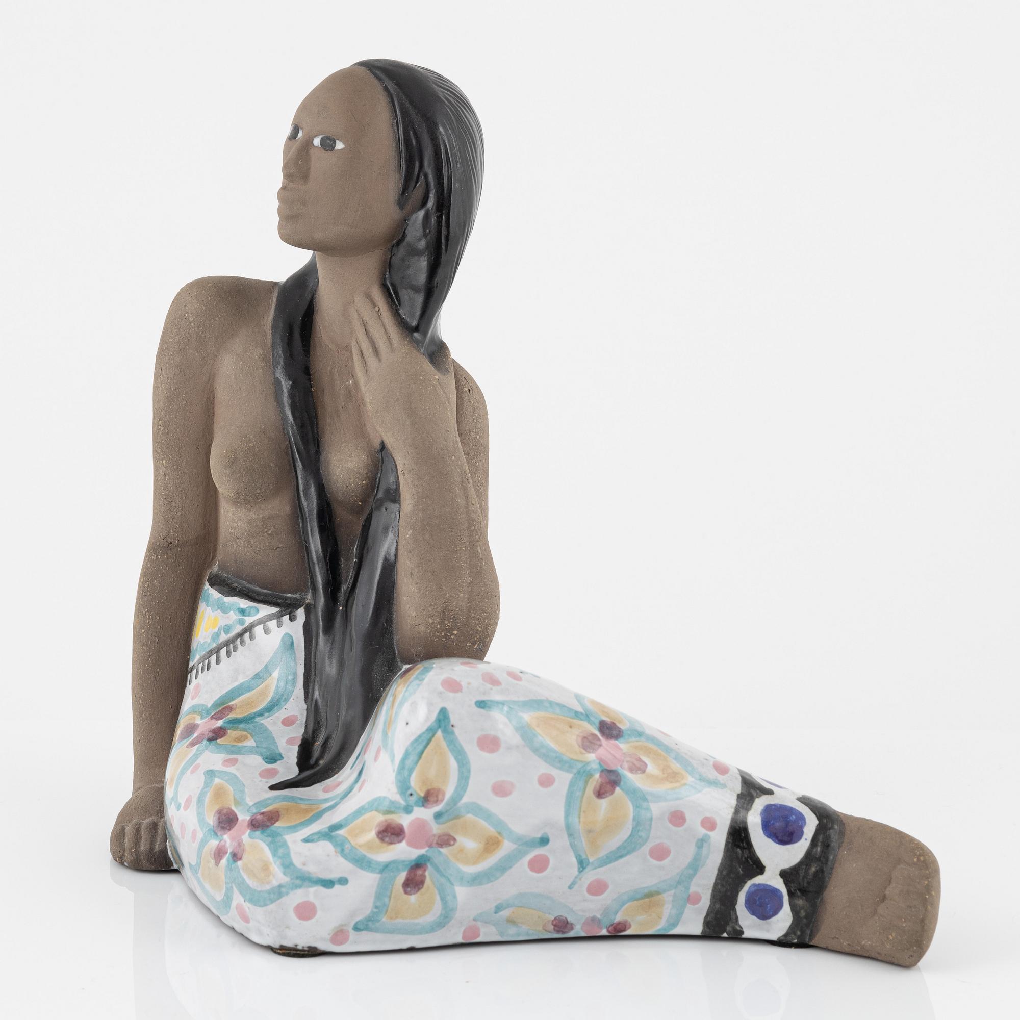 Mari Simmulson, a figurine, Upsala-Ekeby, Sweden.