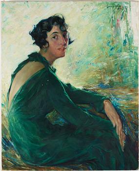 Helmer Masolle, Lady in green.