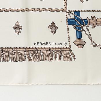 Hermès, scarf, "Vue du Carosse de la Galère La Réale".