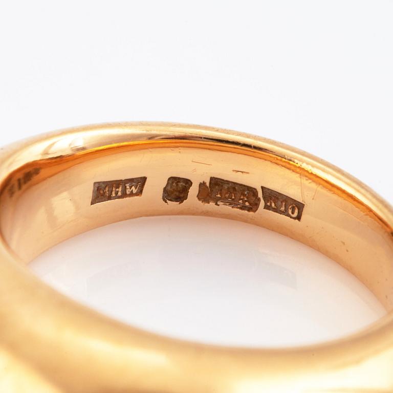 Hedwig Westermark ring 18K guld,  Stockholm 1991.