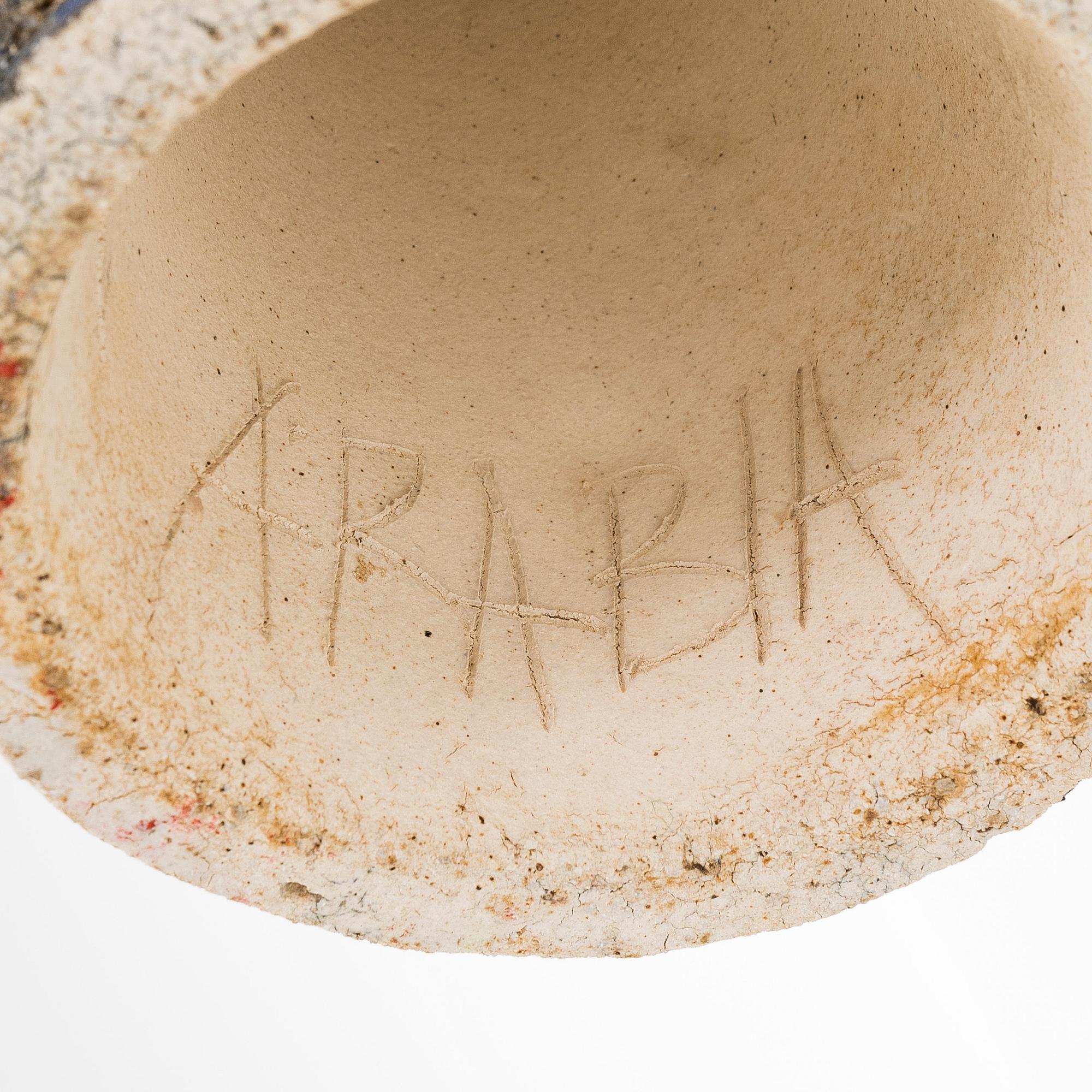 Francesca Mascitti-Lindh, vas, stengods, signerad FML ARABIA.