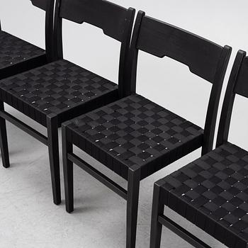 Emma Olbers, a set of four 'Arnold' chairs, Tre Sekel.