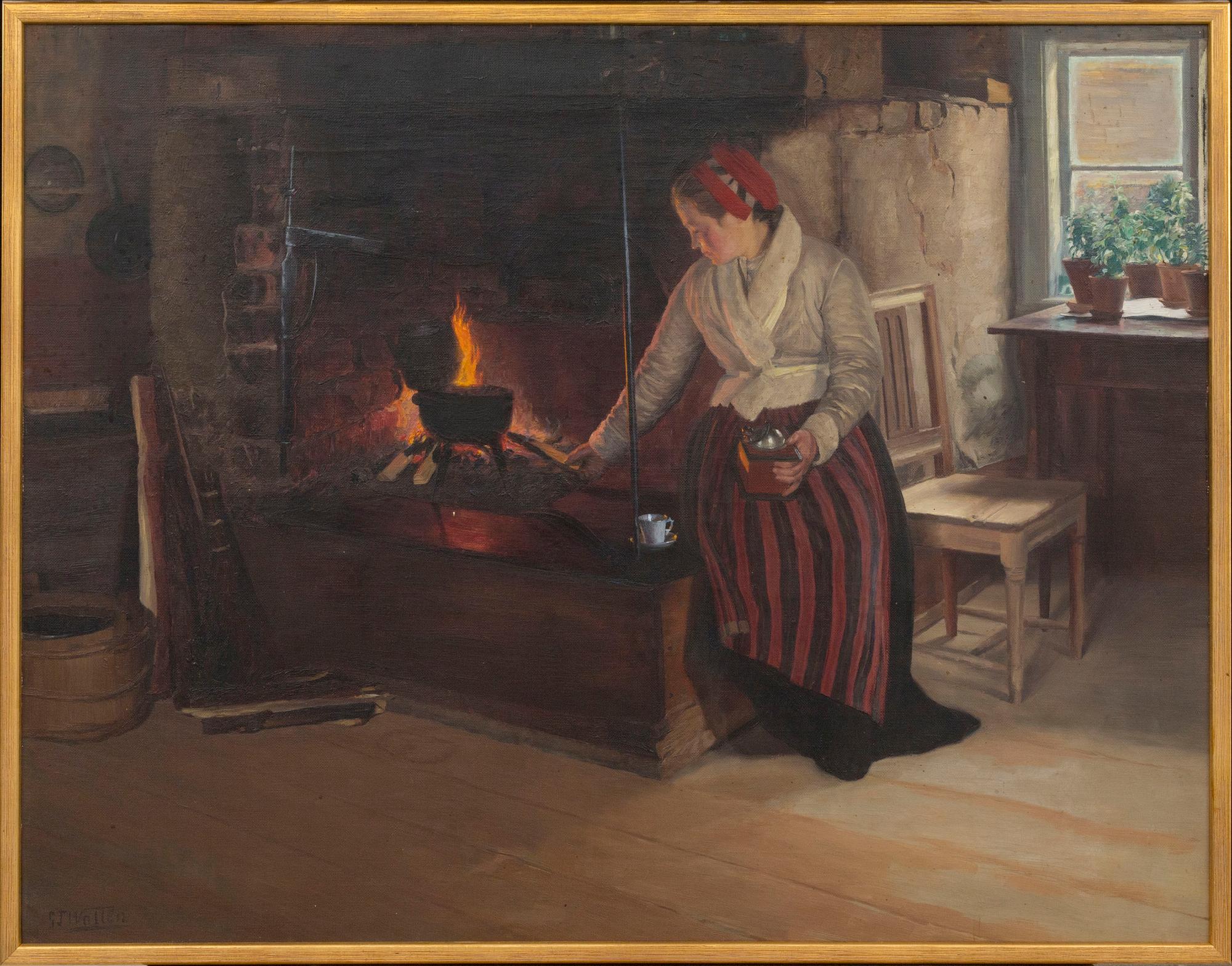 GUSTAF THEODOR WALLÉN, oil on canvas signed.