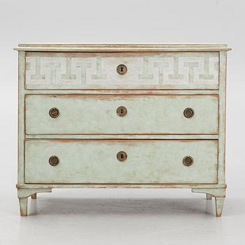 A 19th century chest of drawers.