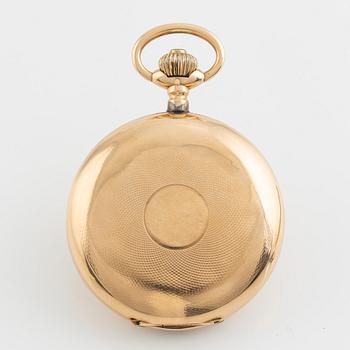 Pocket watch, Chronométre, 14K gold, 55,5 mm.