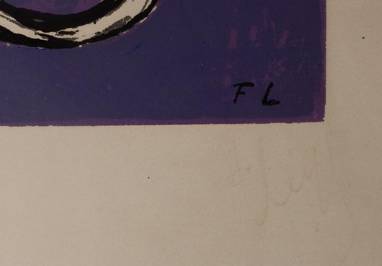 FERNAND LEGER, färglitografi, signerad och numrerad 55/200.