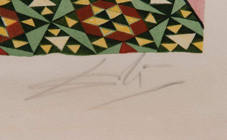 SALVADOR DALI, värilitografia, signeerattu ja numeroitu 61/160.