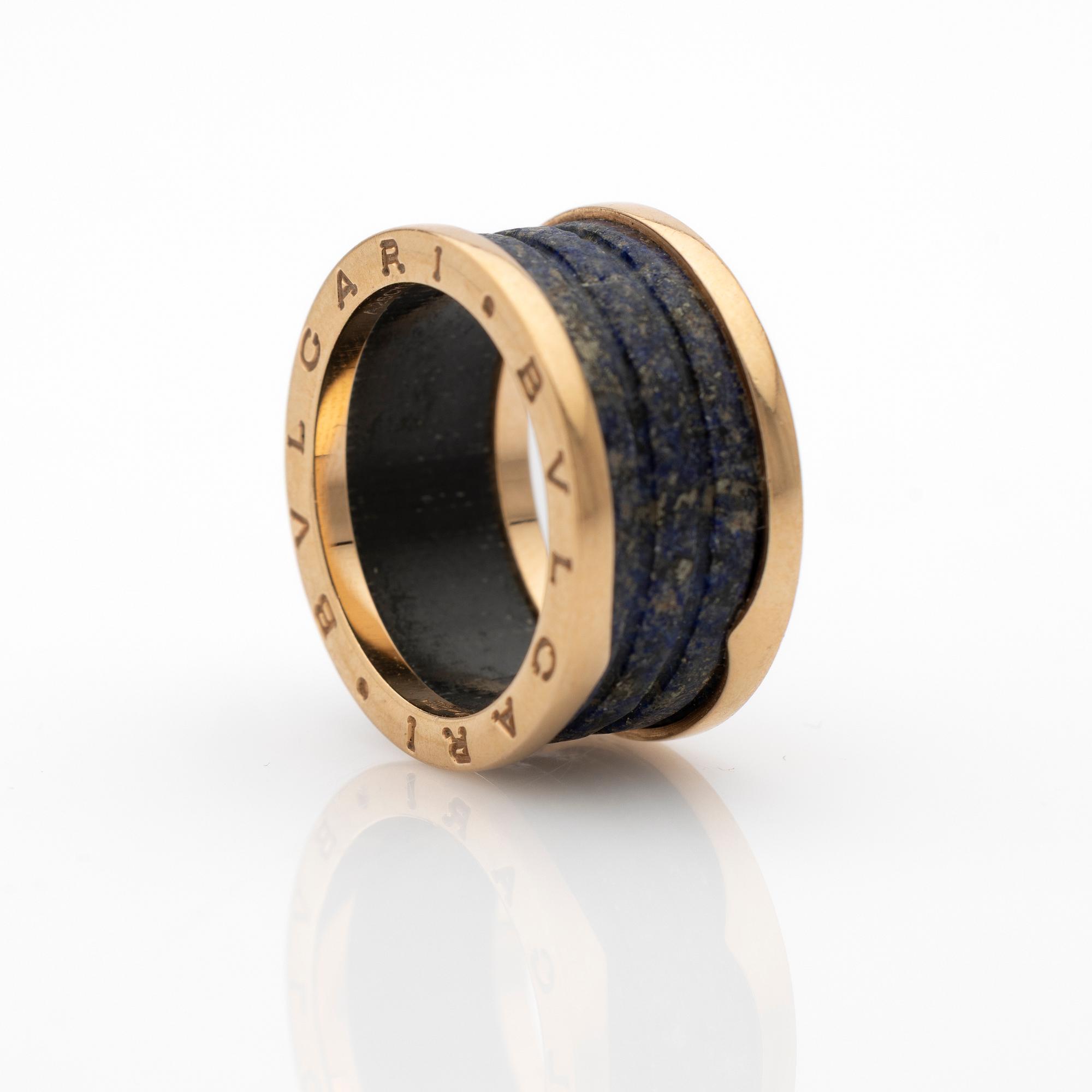 Bulgari, B.Zero1 ring. 18K gold and lapis lazuli.