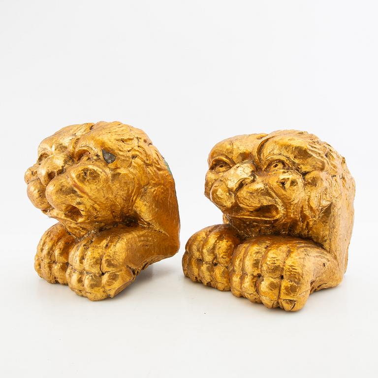 Dekorelement 2 st Barock-stil 1800-tal eller äldre.