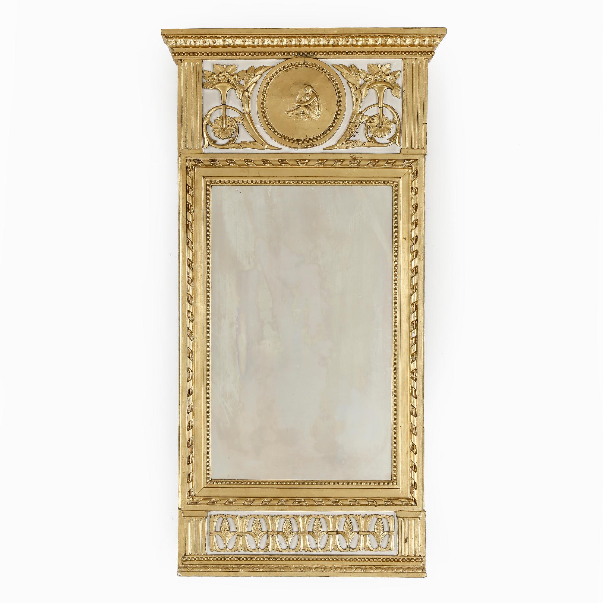 SPEGEL, sengustaviansk, omkring 1800.