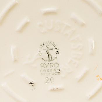 WILHELM KÅGE, 8 st ugnsformar, "Pyro", Gustavsberg. I produktion 1930-1955.