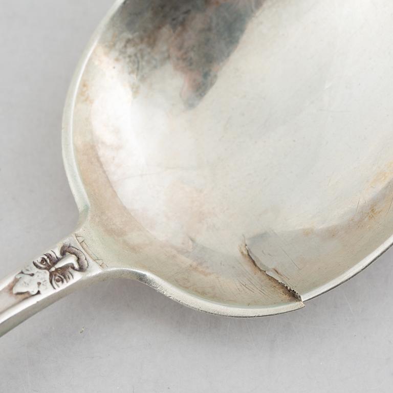 Spoons, 6 pcs, silver, Sweden and Norway, late 18th-early 20th century.