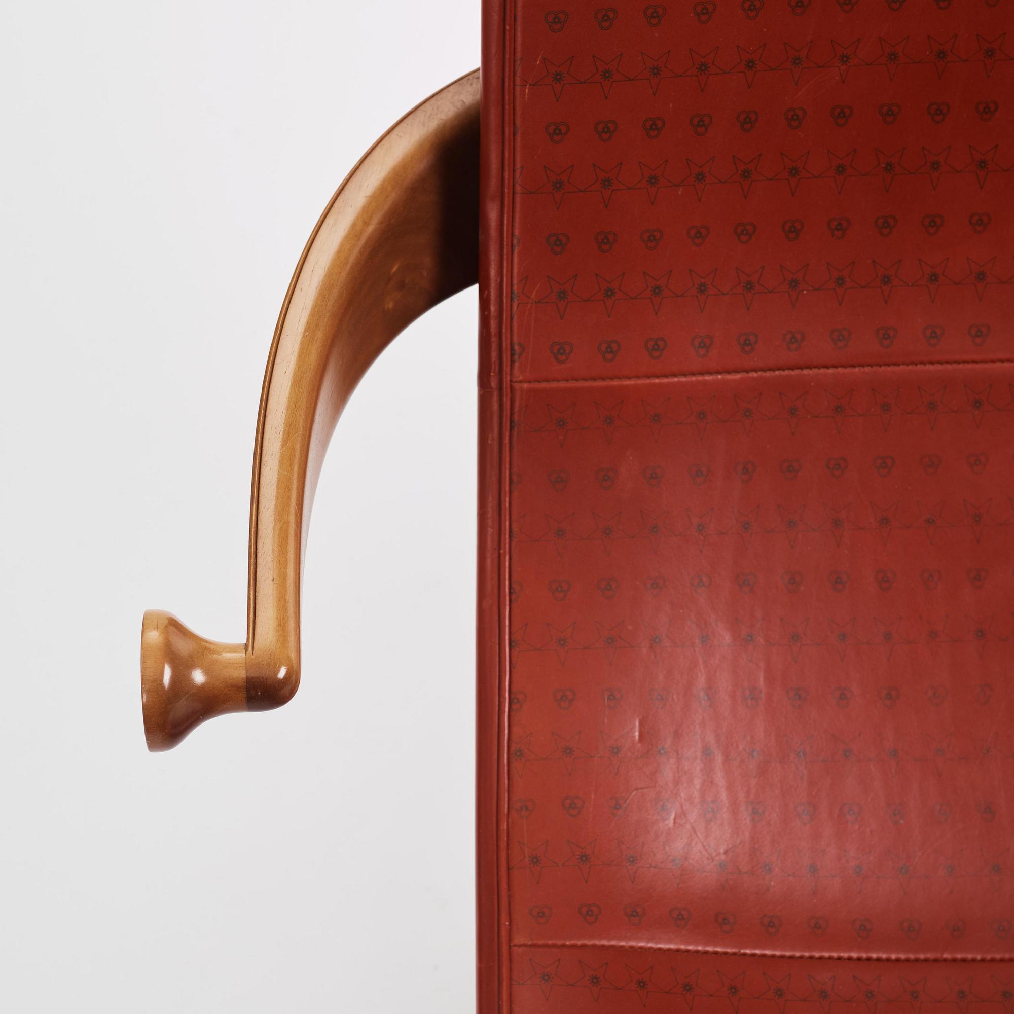 Gunnar Asplund, a rare "Senna" chair, Cassina, Italy, ca 1983.