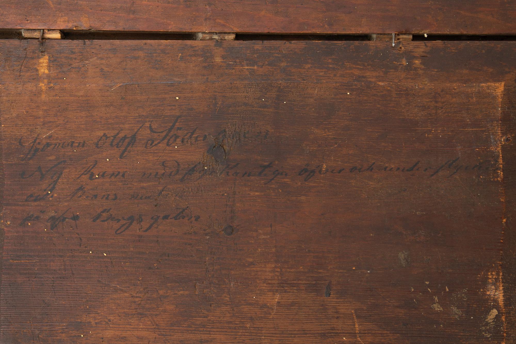 Spegel, av Johan Wilhelm Muhr, Gävle (1779-1827). Empire.