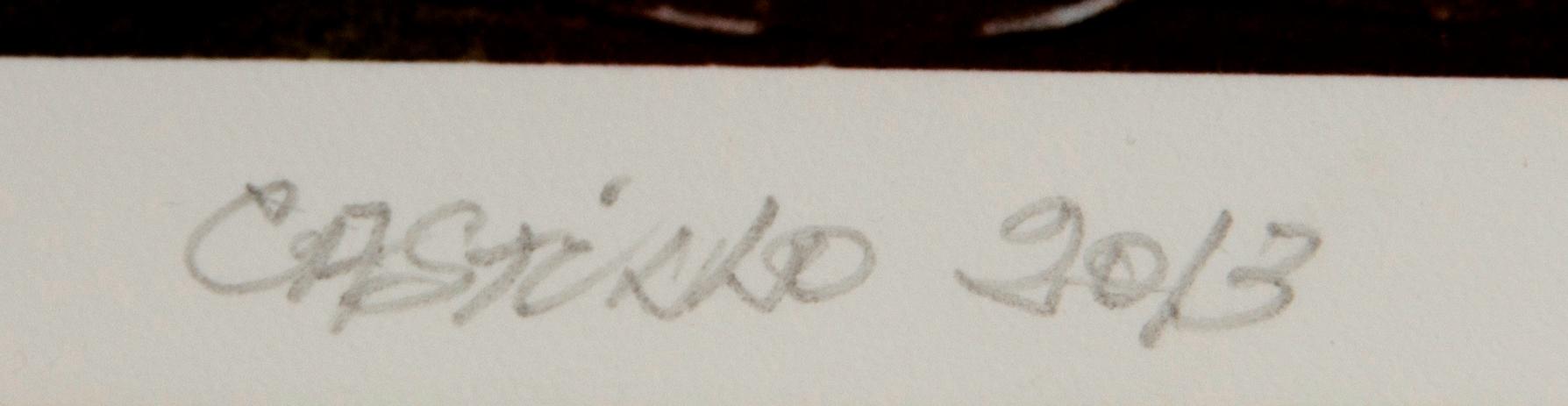 Jorge Castillo, pigment ink print signerad och daterad 3/10.