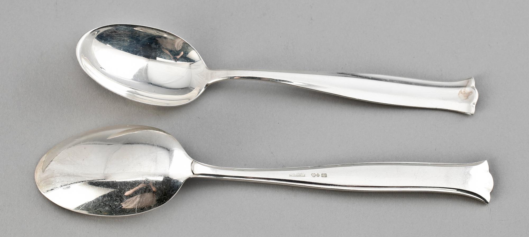 BESTICK, 33 delar, silver. "Birgitta", MGAB, 1950-60-tal. 1280 gr.