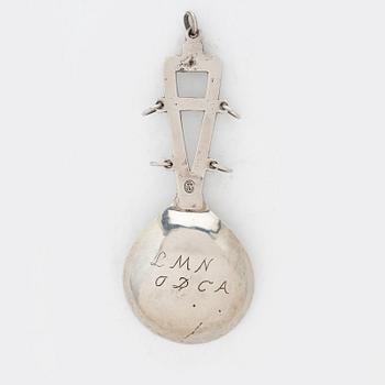 Sami spoon, silver, probably Norway, 18th/19th century.