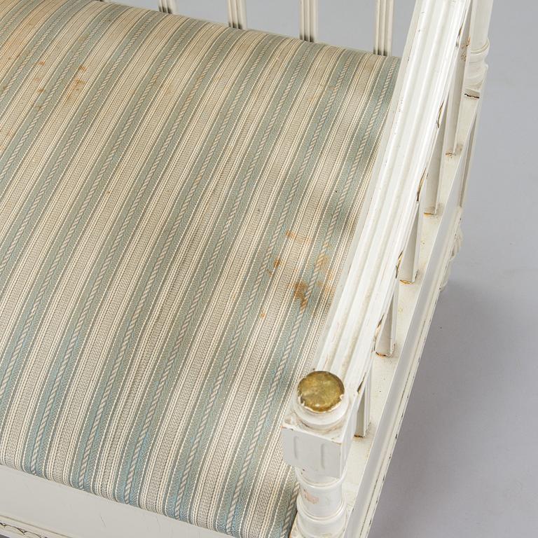 Sohva, kustavilaistyylinen, 1900-luvun alku.