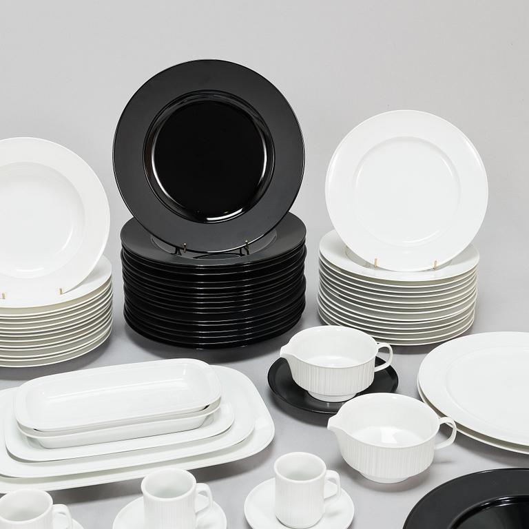 Tapio Wirkkala, an 85-piece 'Variation' porcelain tableware set for Rosenthal, Germany, 1970s-80s.