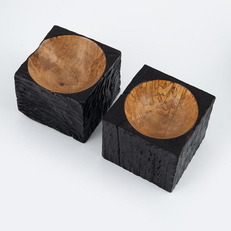 Magnus Ek, a set of six birch dessert bowls for Oaxen Krog.