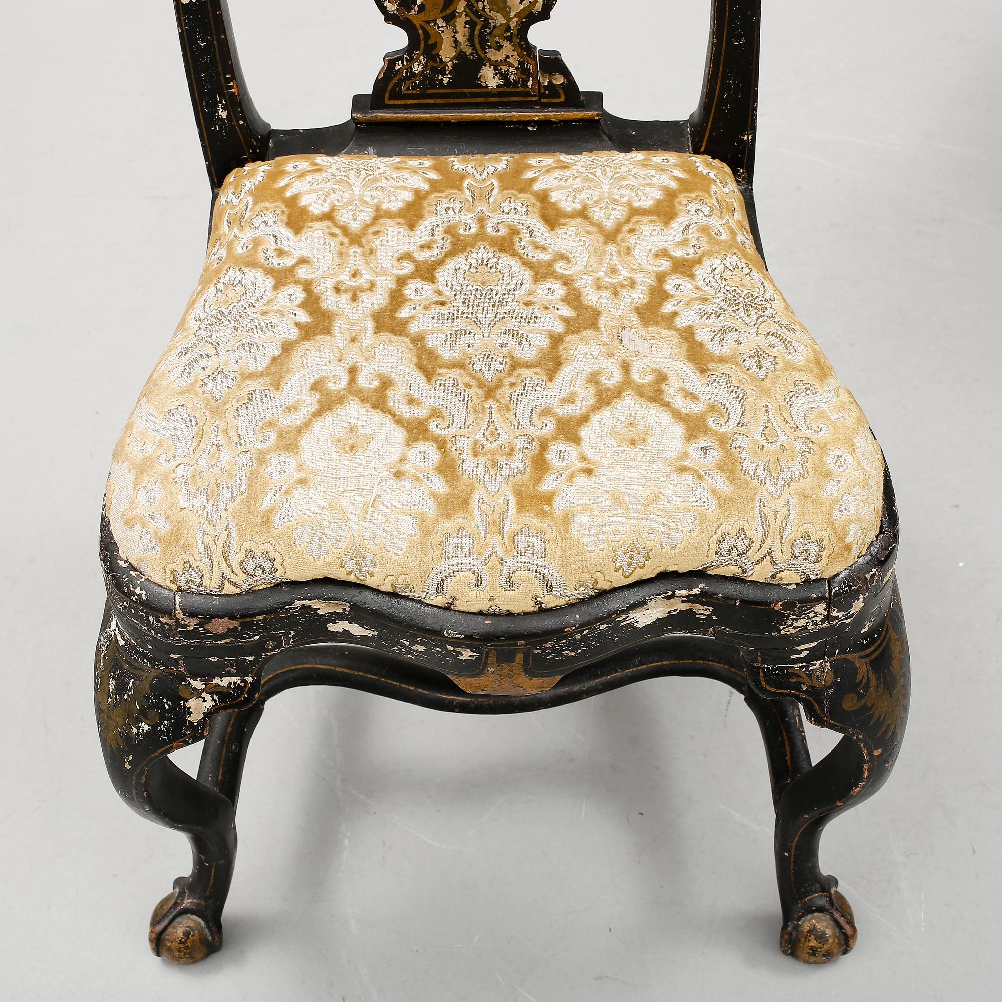 STOLAR, ett par, barock, 1700-tal.