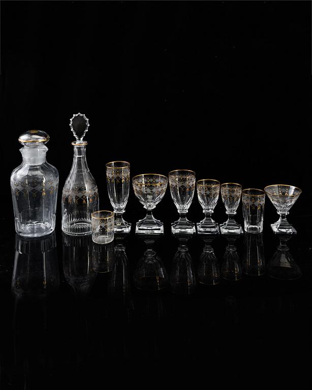 An 98-piece 'Odelberg Junior' glass service from Kosta.