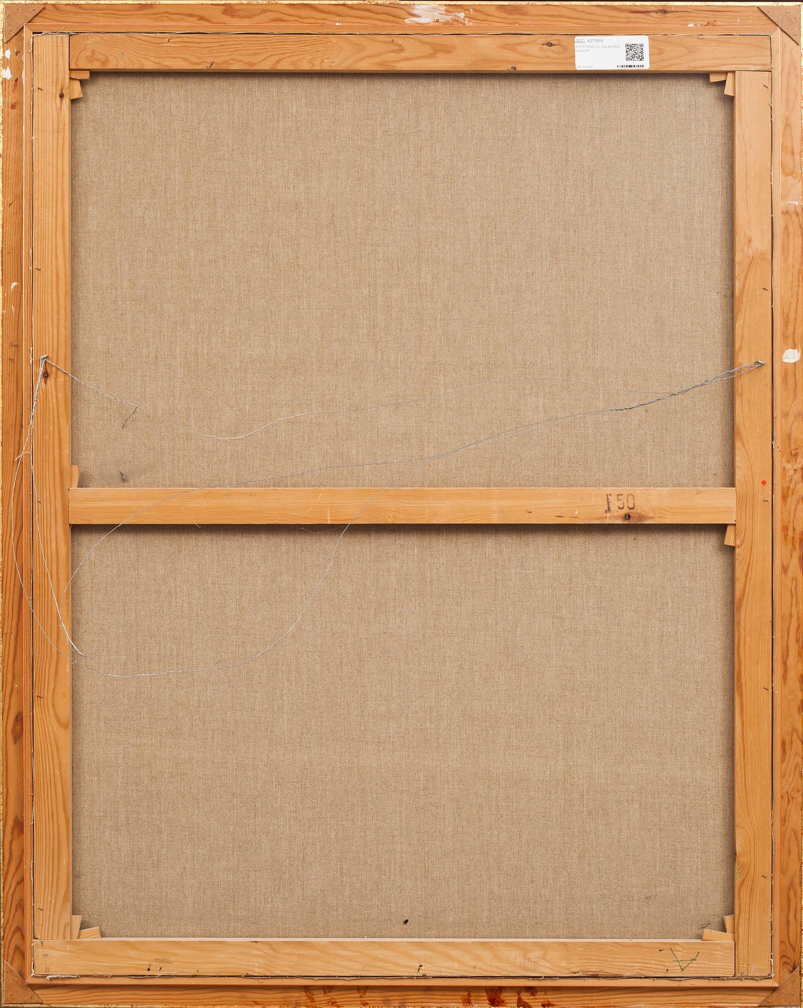 JETTE STOLTZ, olja på duk, signerad.