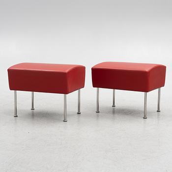 Gunilla Allard, a pair of armchairs with footstools, 'Cinema', Lammhults.