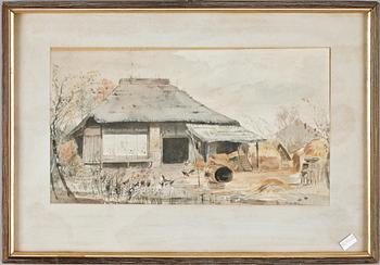 OKÄND KONSTNÄR, akvarell, Japan, 1900-talets början.