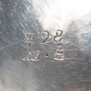 A Swedish parcel-gilt tankard, makers mark of Erik Nordwall, Norrköping (-1699-1723).