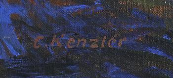 CARL KENZLER, olja på duk, signerad.