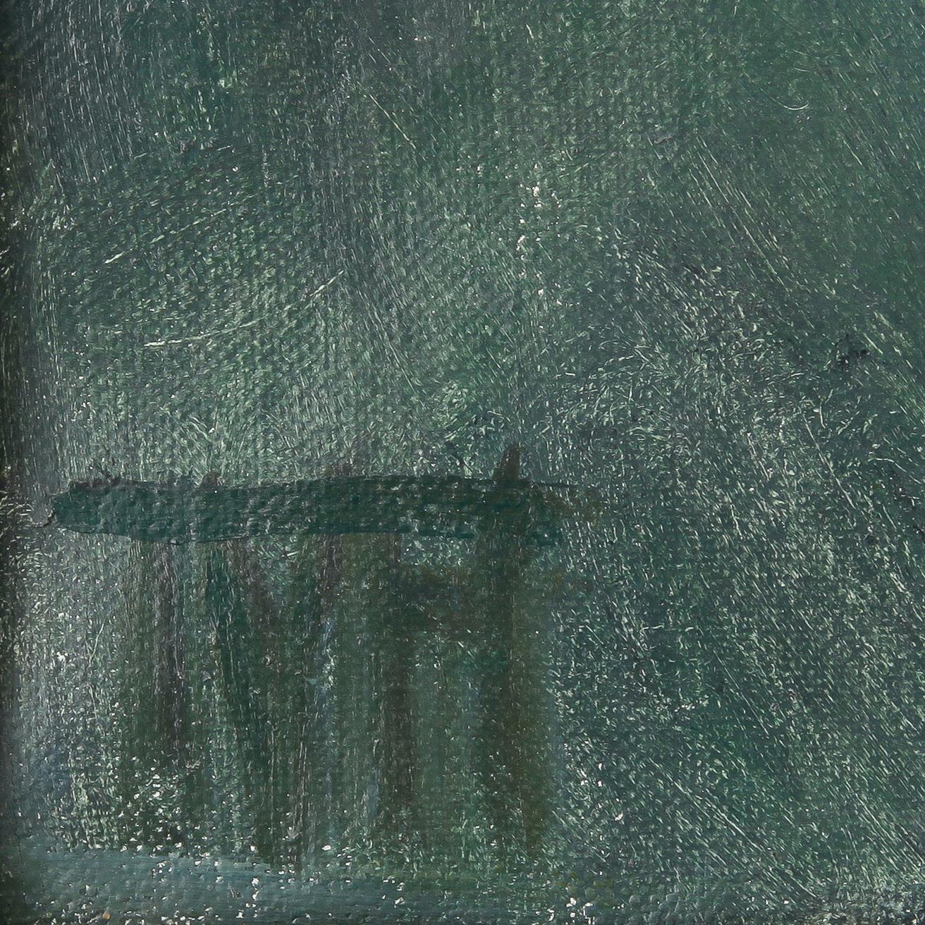 TORA VEGA HOLMSTRÖM, "Backarna", olja på duk, signerad.