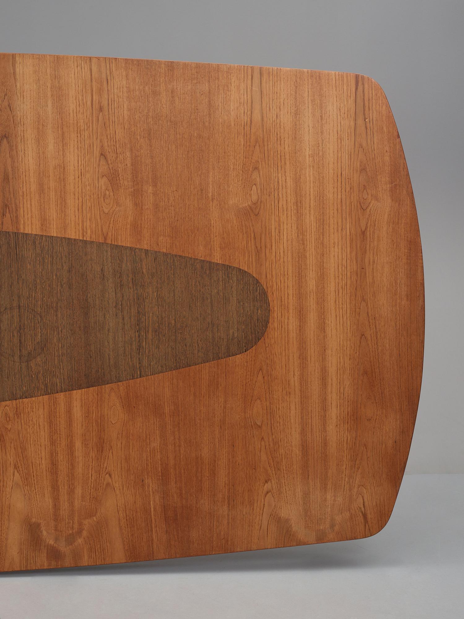 Finn Juhl, a unique conference table by Bovirke, Denmark, 1950's.