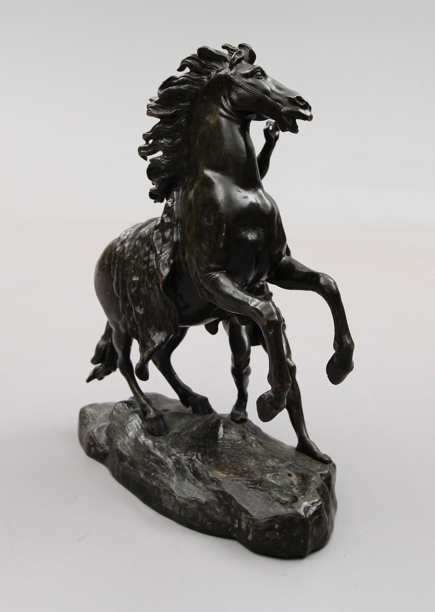 GUILLIAUME COUSTOU, efter, skulptur s k Marlyhäst, 1800-/1900-tal.