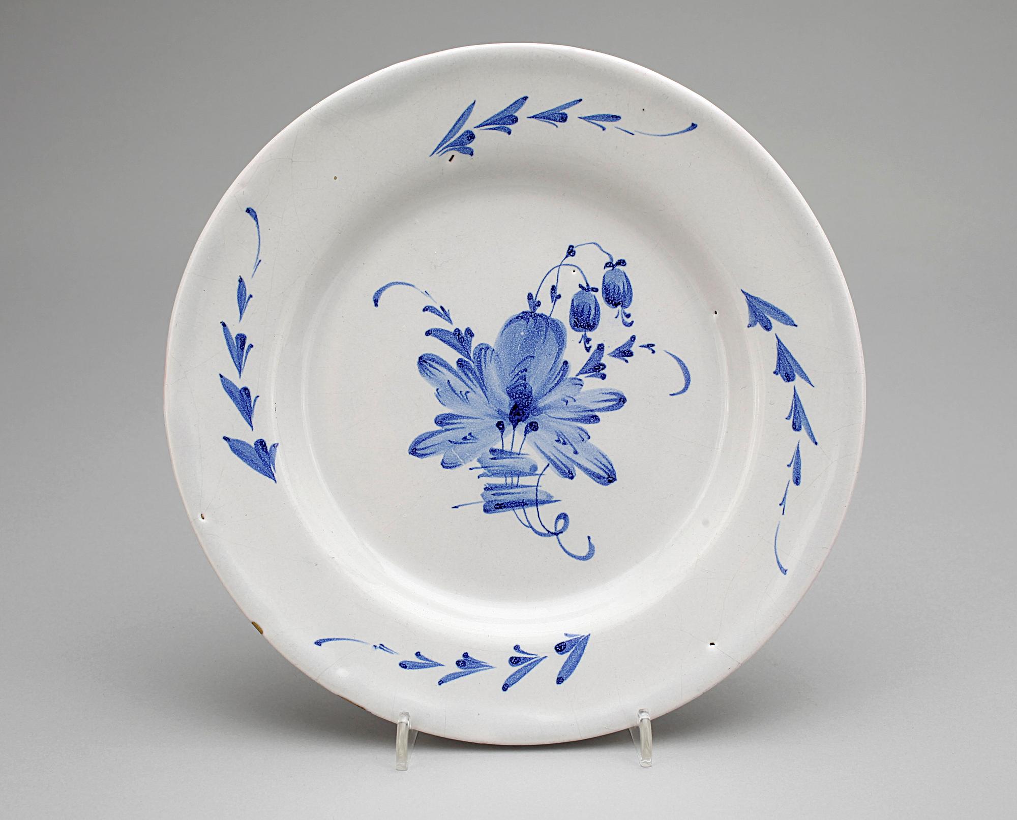 TALLRIK, fajans, Marieberg, 1700-tal.