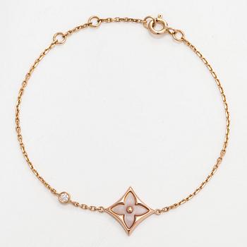 Louis Vuitton, armband, "Color Blossom BB Star", 18K roséguld, rosa pärlemor och en briljantslipad diamant.