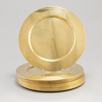 KUVERTTALLRIKAR 18 st, mässing, Stelton, Danmark, 1900-talets andra hälft.