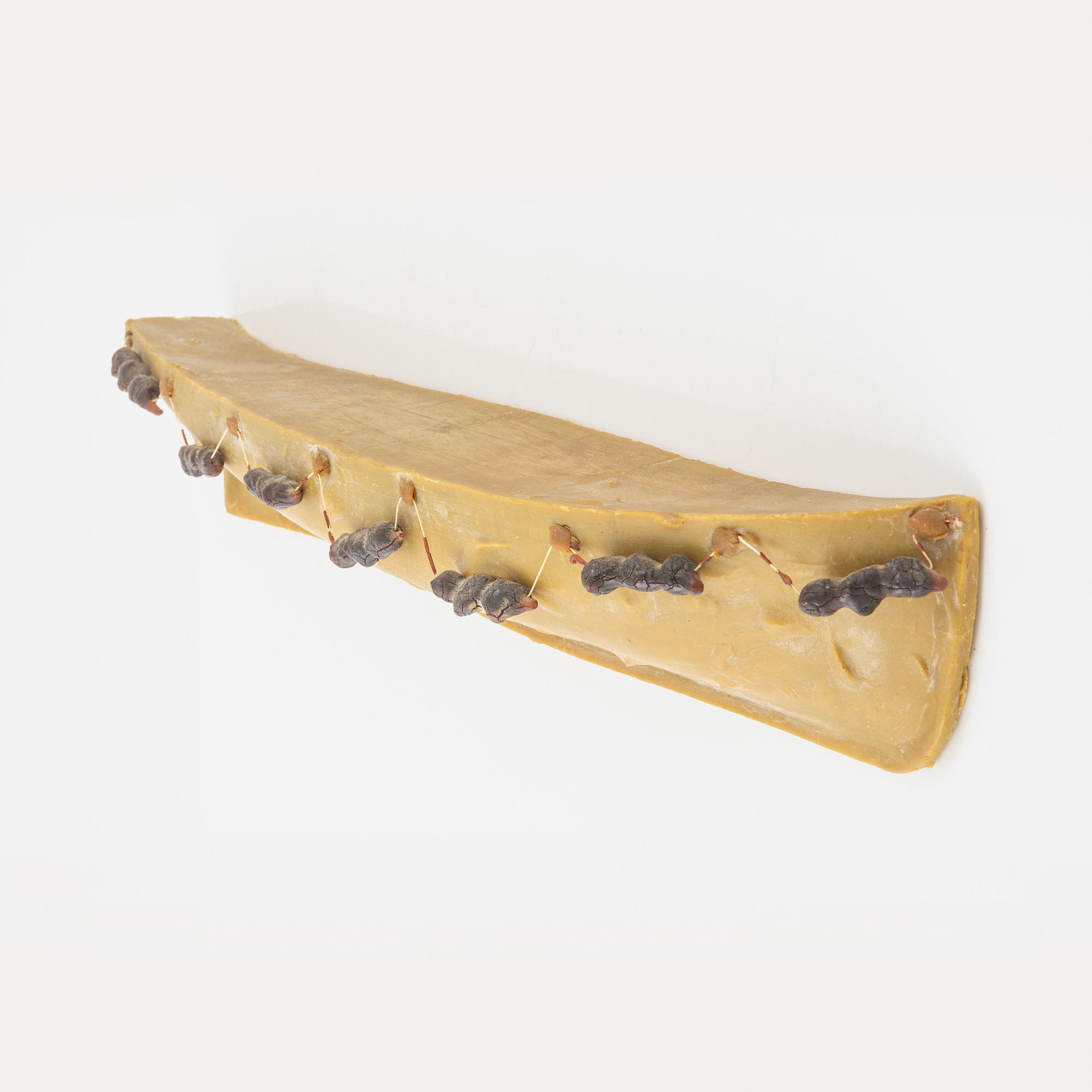 Ulf Rollof, wax and mixed media, signed and dated -90.