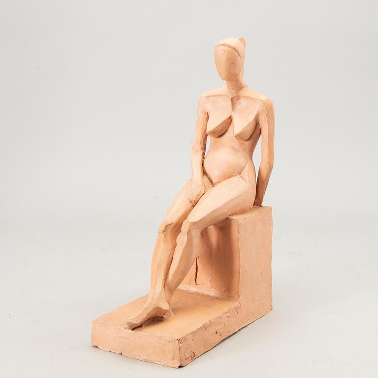 Okänd konstnär 1900-tal, Skulptur, keramik, bär signatur L.S.