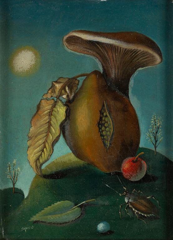 GEORGES SPIRO, oil on panel, signed.