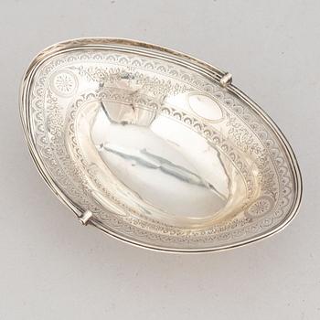 Hester Bateman, konfektkorg, silver, London 1789.