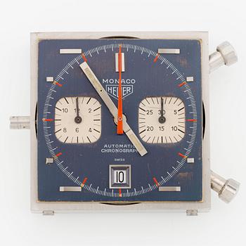 Heuer, Monaco, chronograph, "Steve McQueen", "Transitional Version", ca 1970.