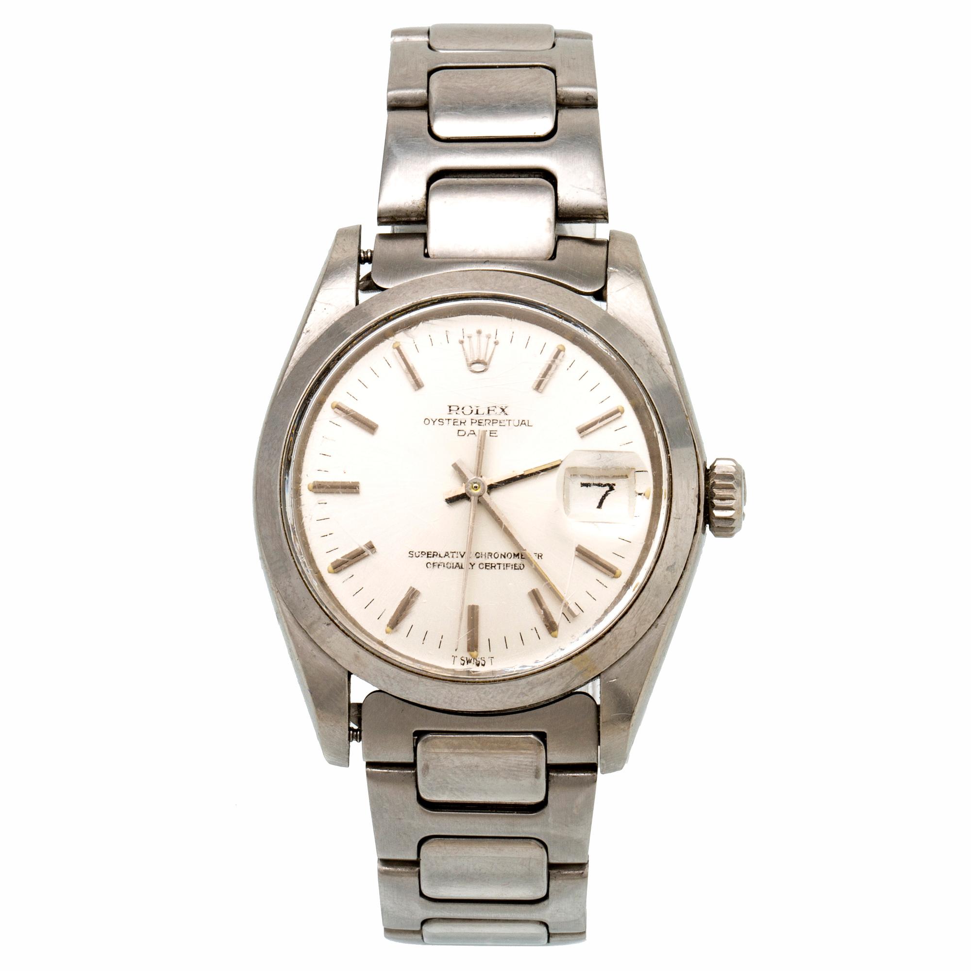 Rolex, Oyster Perpetual, Date, Chronometer, armbandsur, 34,5 mm.