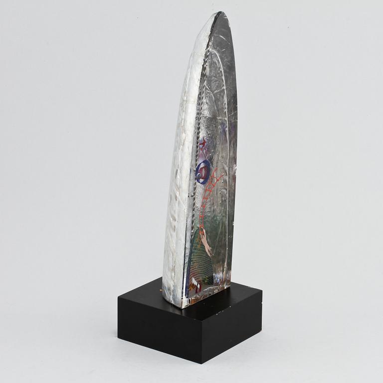 SKULPTUR, glas, Bertil Vallien, Kosta Boda Atelier, signerad.