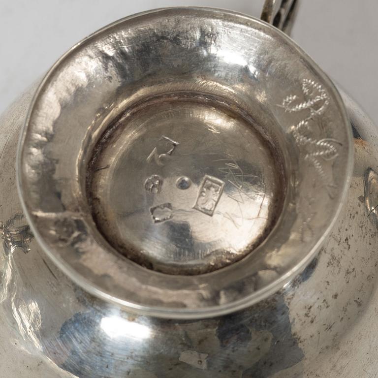 Erik Ericson, supkoppar, ett par, silver, Uppsala 1788.