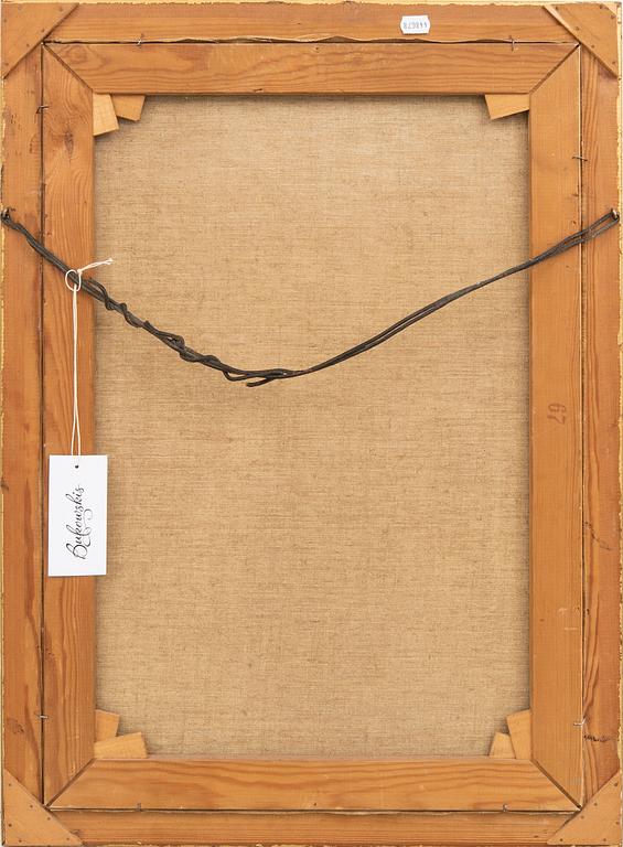 Unknown artist 20th century, oil on canvas signed.