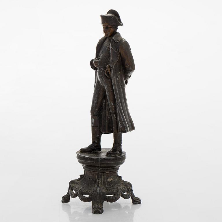 A 20th century patinated white metal sculpture.
