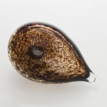 Oiva Toikka, a glass bird, signed Oiva Toikka Nuutajärvi.