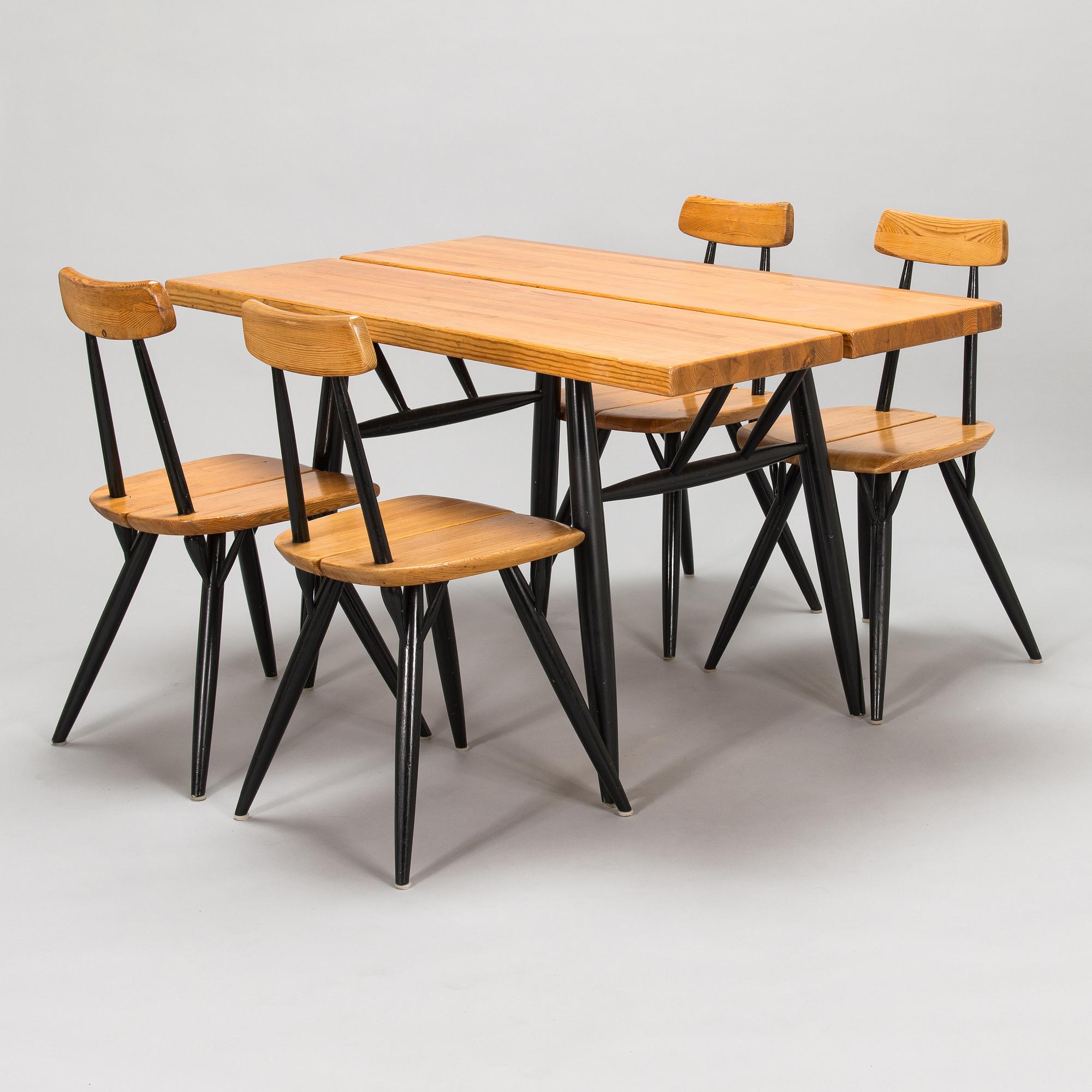 Ilmari Tapiovaara, ruokailuryhmä, 5 osaa"Pirkka", Laukaan Puu, 1960-tal.